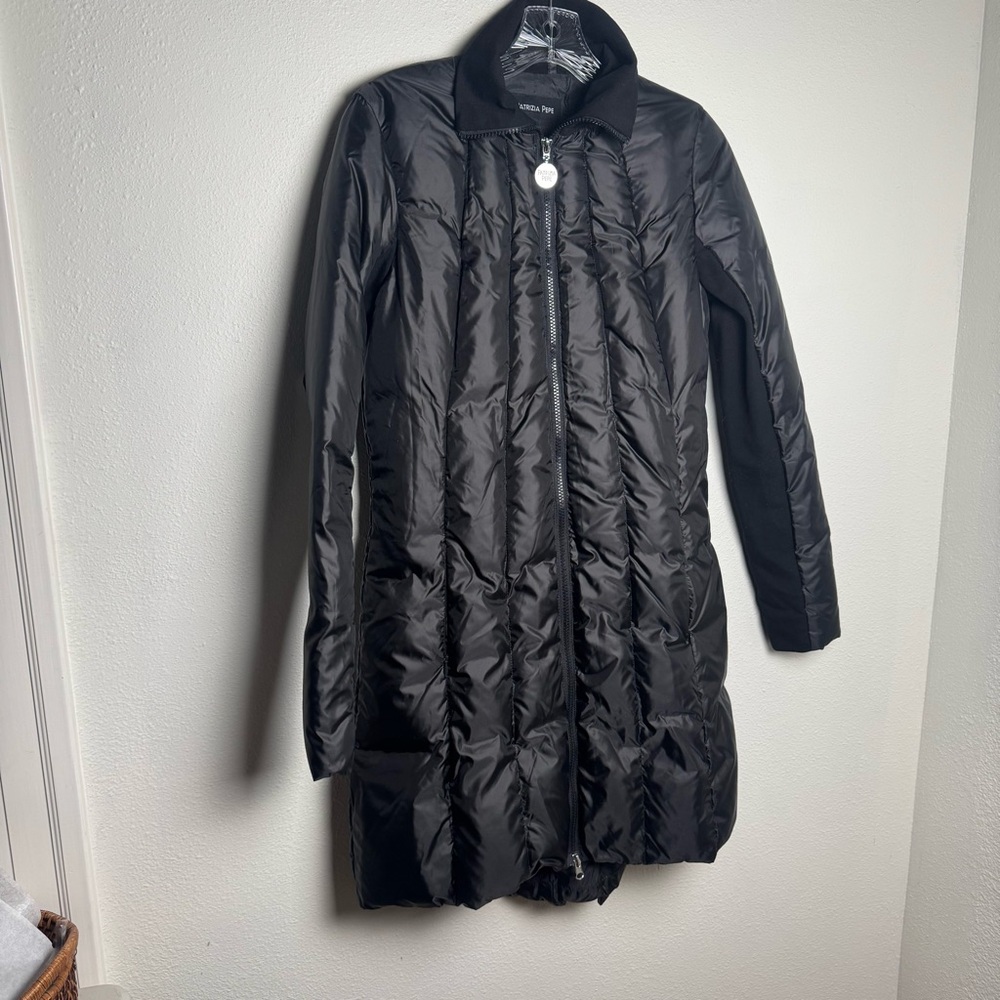 Patrizia Pepe Black Puffer Jacket Coat‎ Luxury Italian brand